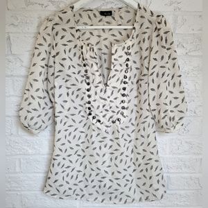 Bardot Feather Print Blouse